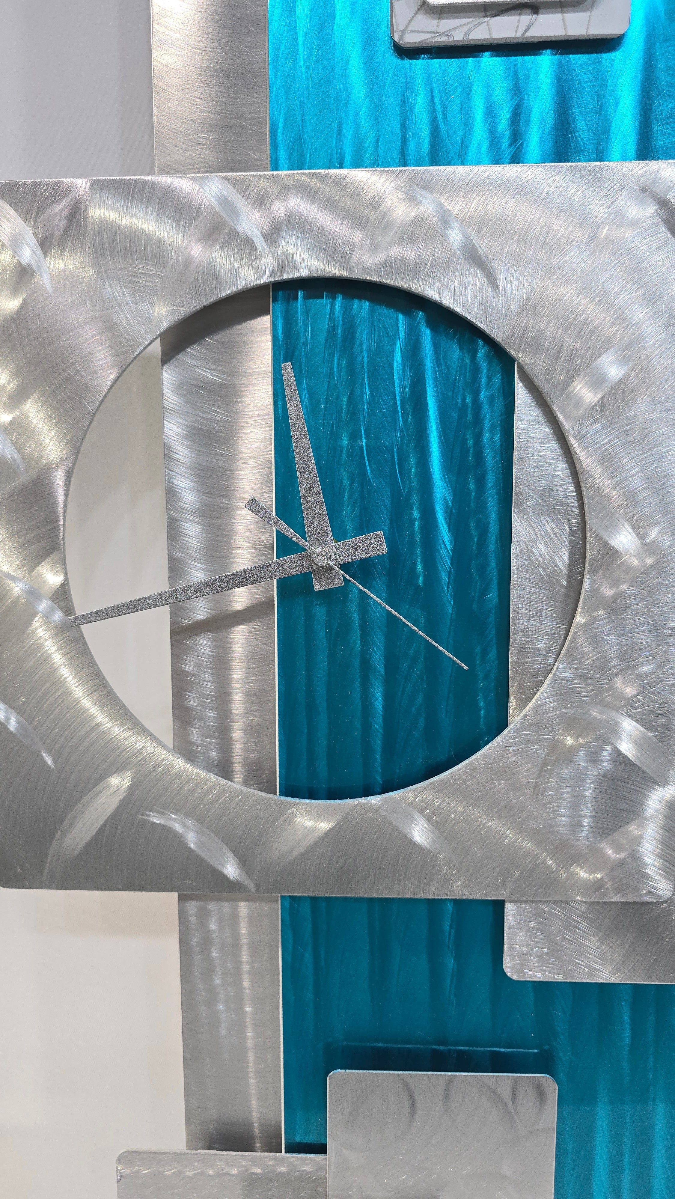 Original 31" x 13" Abstract Metal Wall Clock - CLK 503 *15% OFF!*