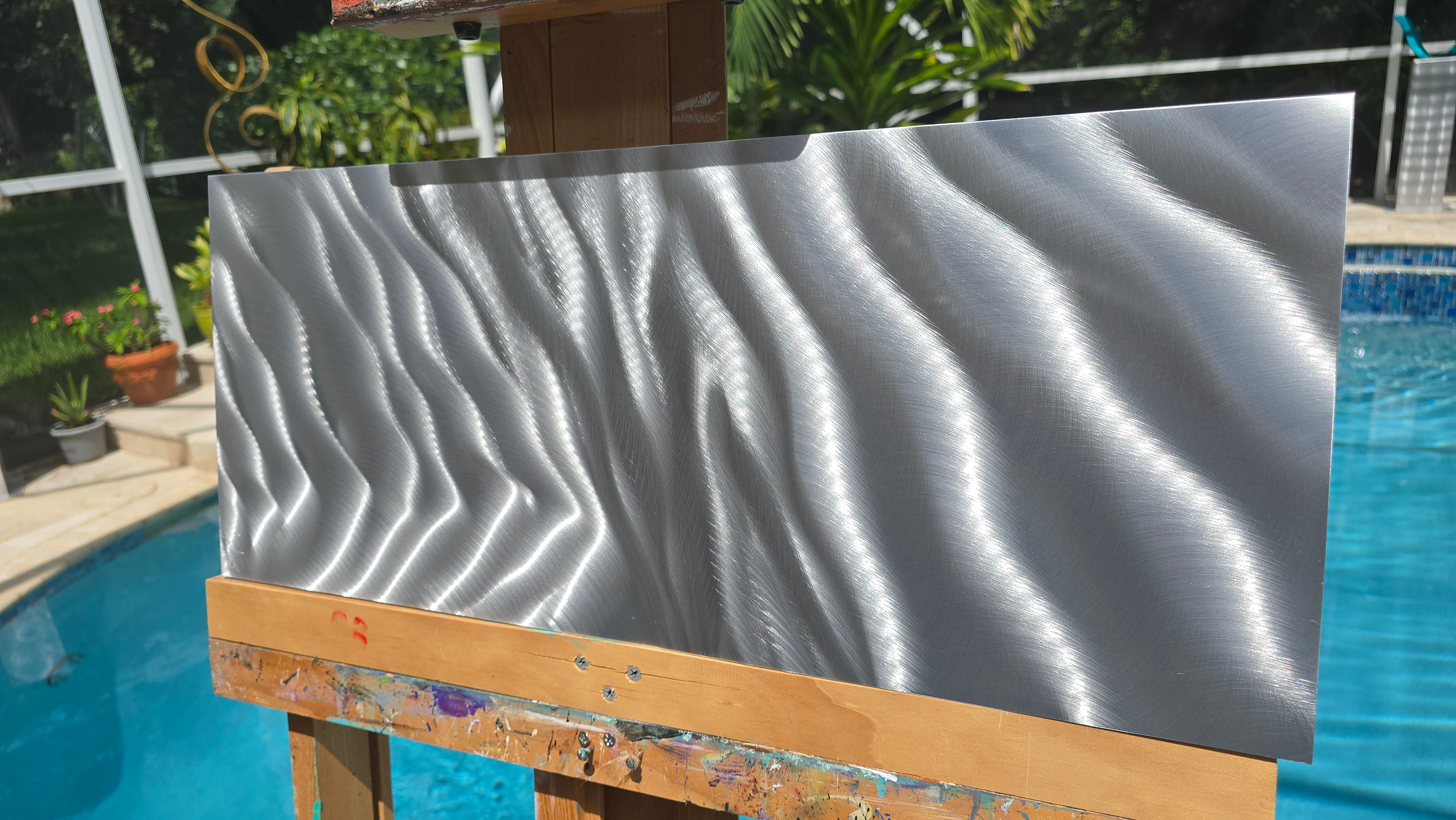 Luminous Waves - Contemporary Metal Wall Art