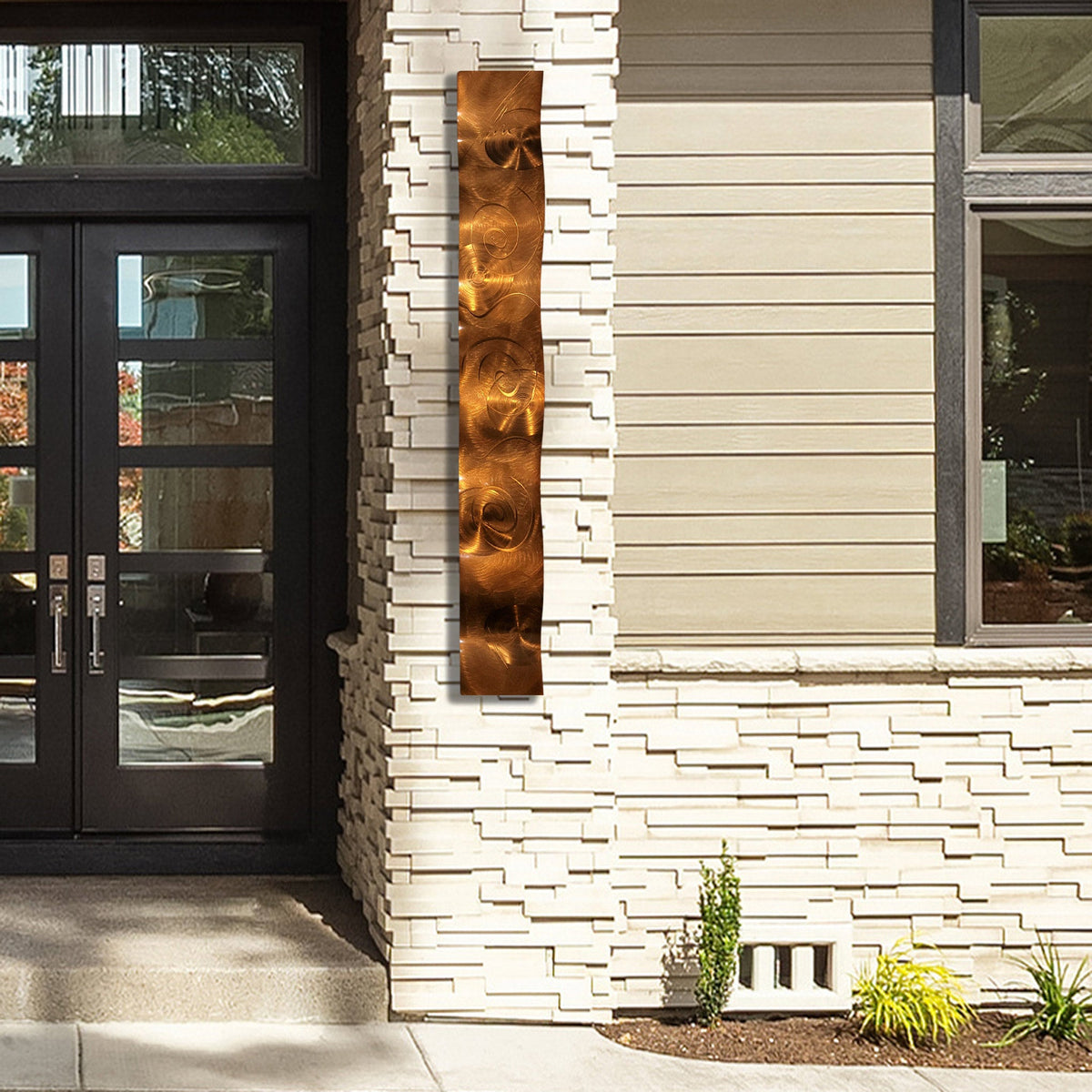 Copper Abstract Metal Sculpture Wall Accent by Jon Allen 46.5