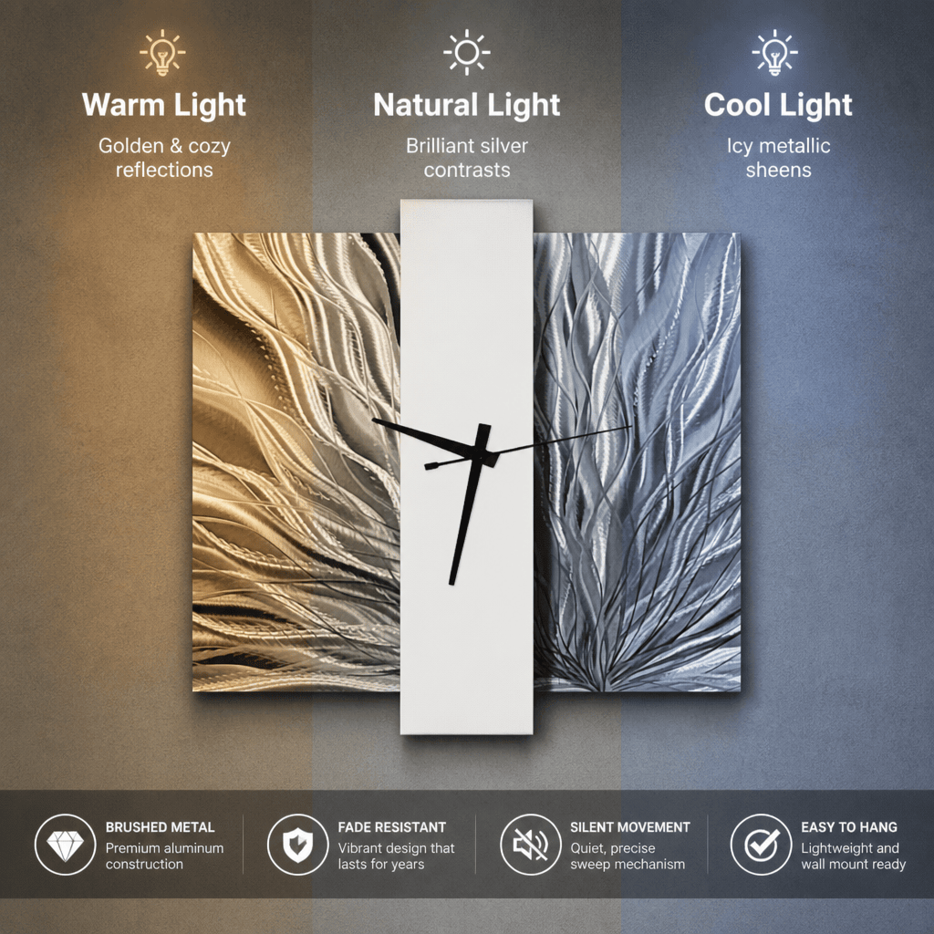 Ascendant - Metal Wall Clock 24"x24"