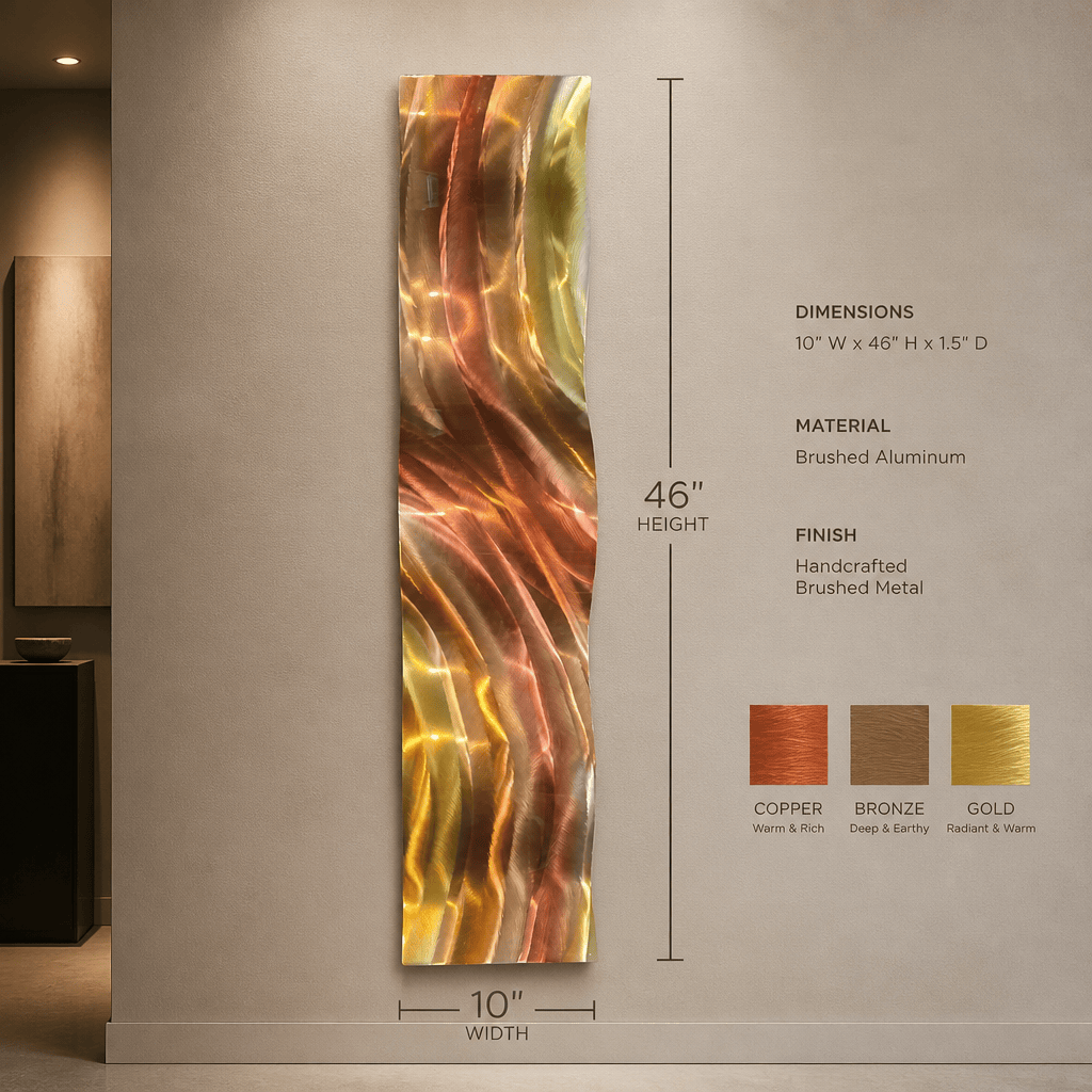 Aureate - Metal Wall Art 10"x46"