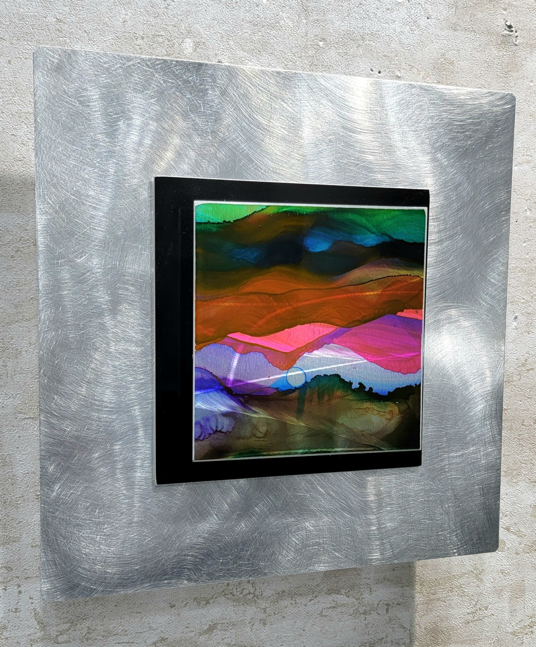 JAN SALE - Only One!  Multicolor Abstract Painting by Jon Allen - NL 32 *50% OFF!*