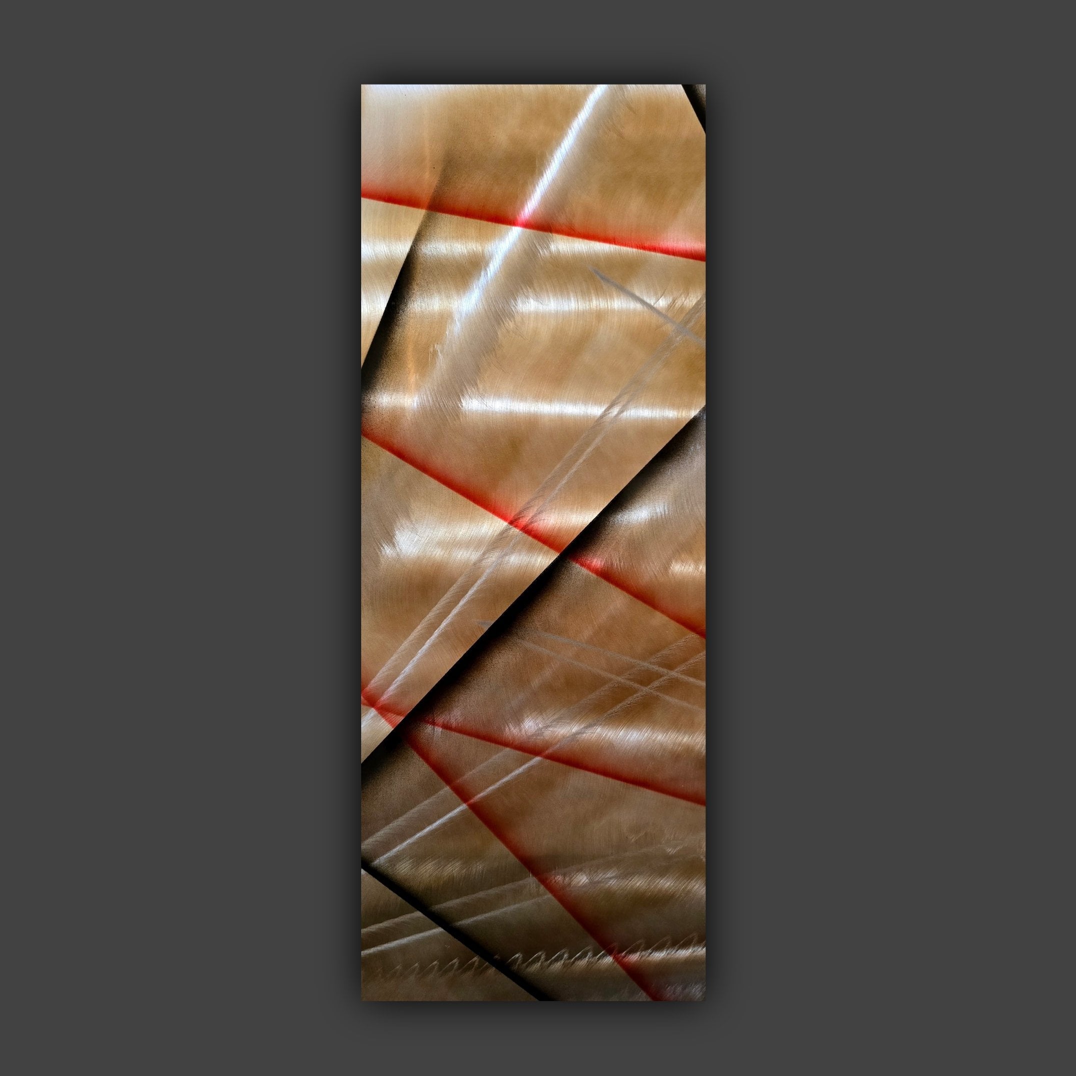 Fault Lines - Metal Wall Art 10"x24"