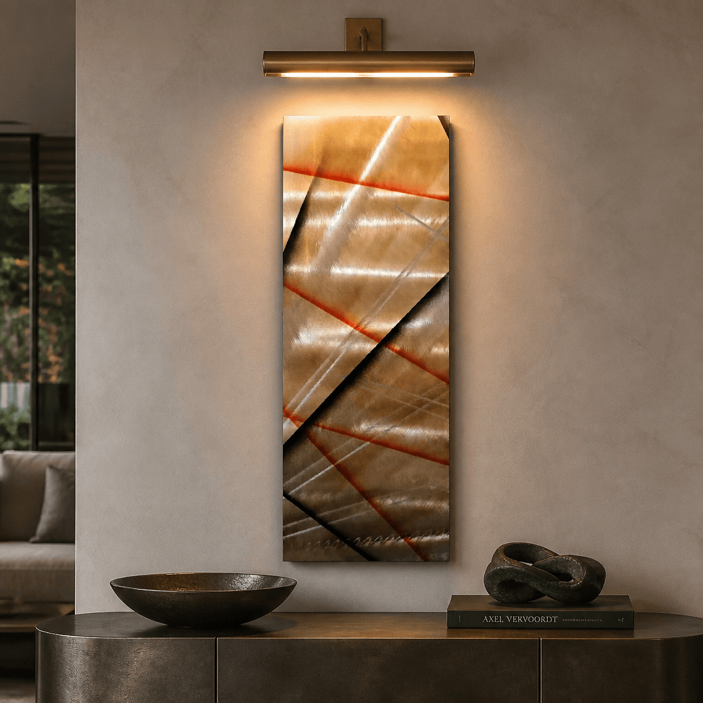 Fault Lines - Metal Wall Art 10"x24"