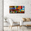 Only One!  Multicolor Abstract Painting   36" x 18" x 2" Metal by Jon Allen - GEM W163