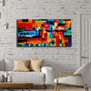 Only One! Multicolor Abstract Painting   48" x 24" x 2" Metal by Jon Allen - GEM W174