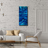 Only One!  Blue Abstract Painting   36" x 16" x 2" Metal by Jon Allen - GEM W177