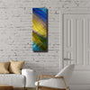 Only One!  Multicolor Abstract Painting   36" x 16" x 2" Metal by Jon Allen - GEM W184