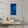 Only One! Blue Abstract Painting   36" x 18" x 2" Metal by Jon Allen - GEM W190