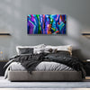 Only One!  Multicolor Abstract Painting  Metal by Jon Allen - GEM W45