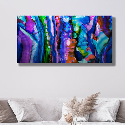 Only One!  Multicolor Abstract Painting  Metal by Jon Allen - GEM W45