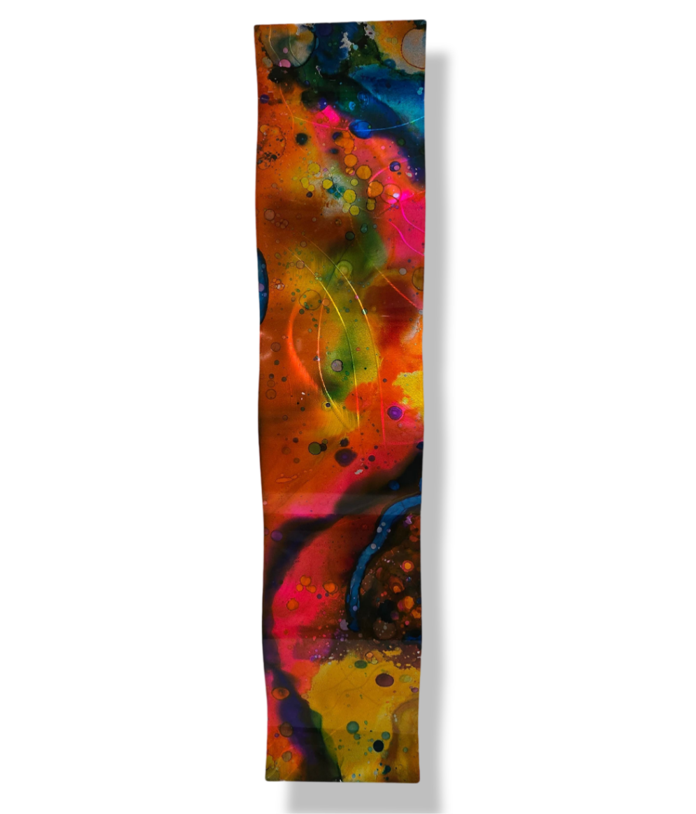 Multicolor Abstract Painting 46" x 10" x 2" WAV 455