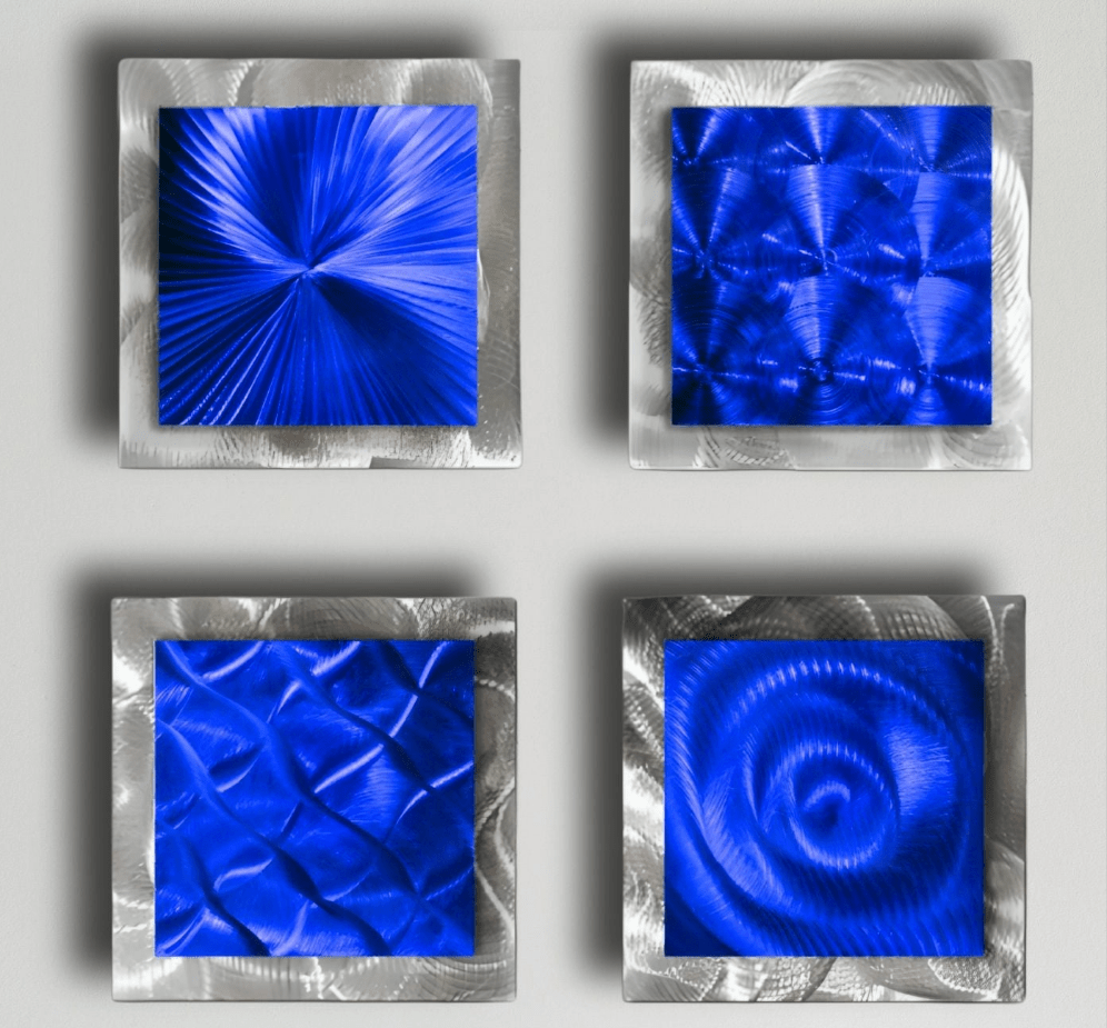 4 Squares Blue