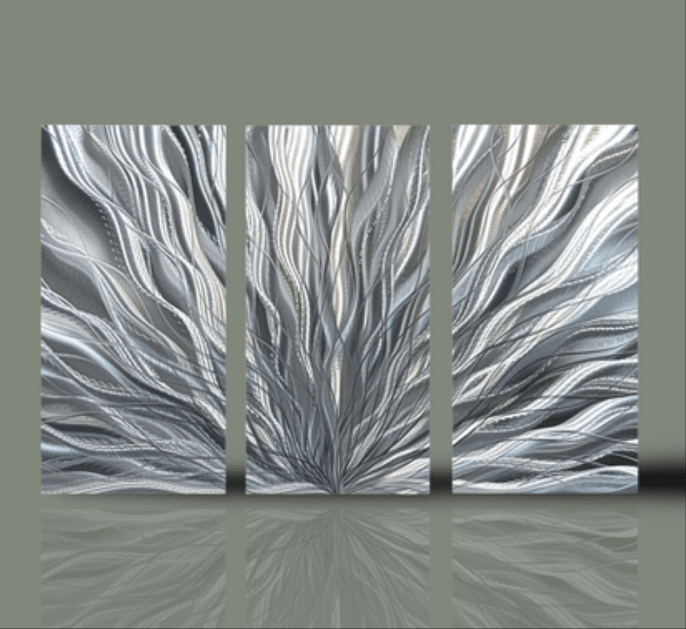 Silver Plumage Triptych