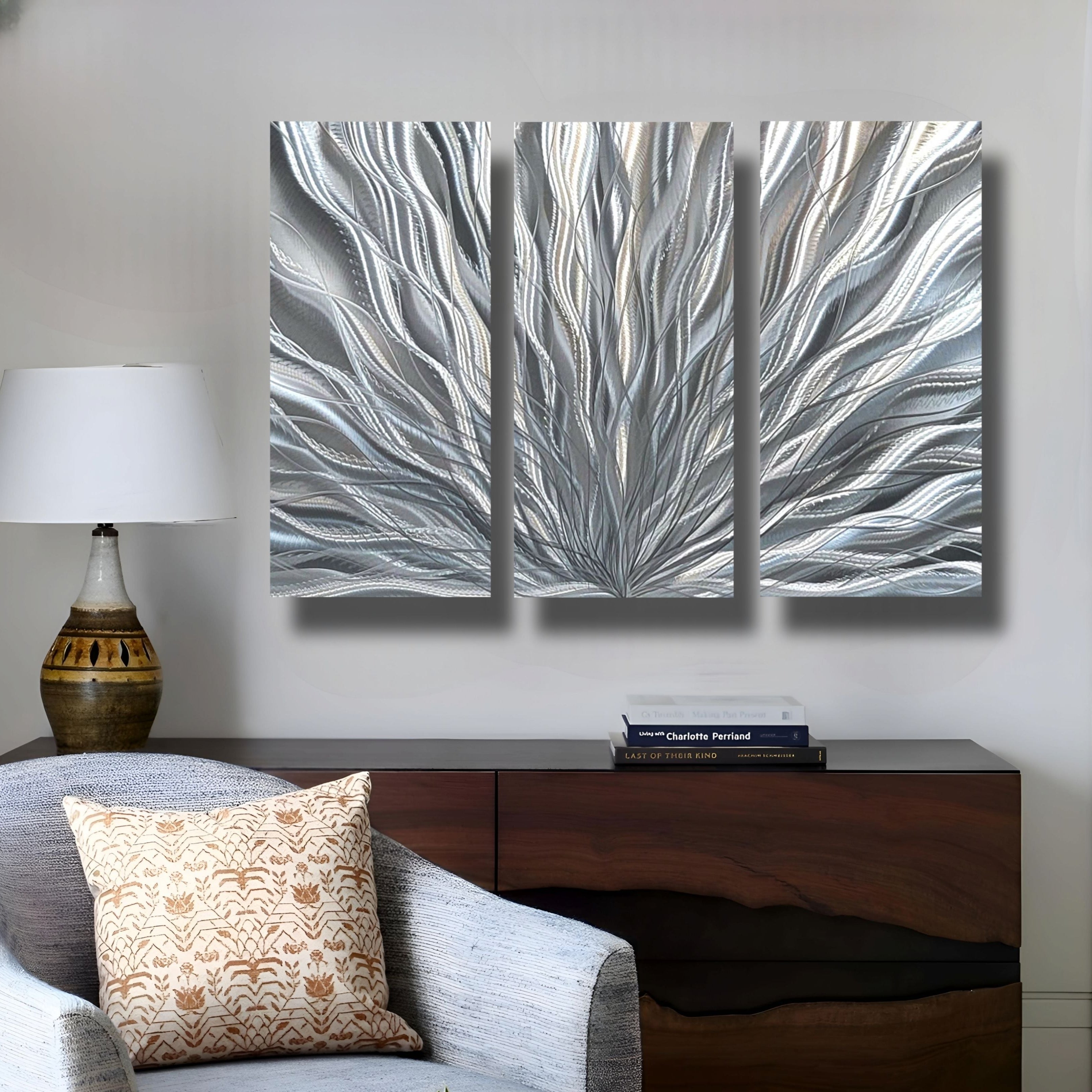 Silver Plumage Triptych