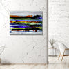 Only One !  Multicolor Abstract Painting  48" x 35" x 2"  Metal Art by Jon Allen - GEM  P183