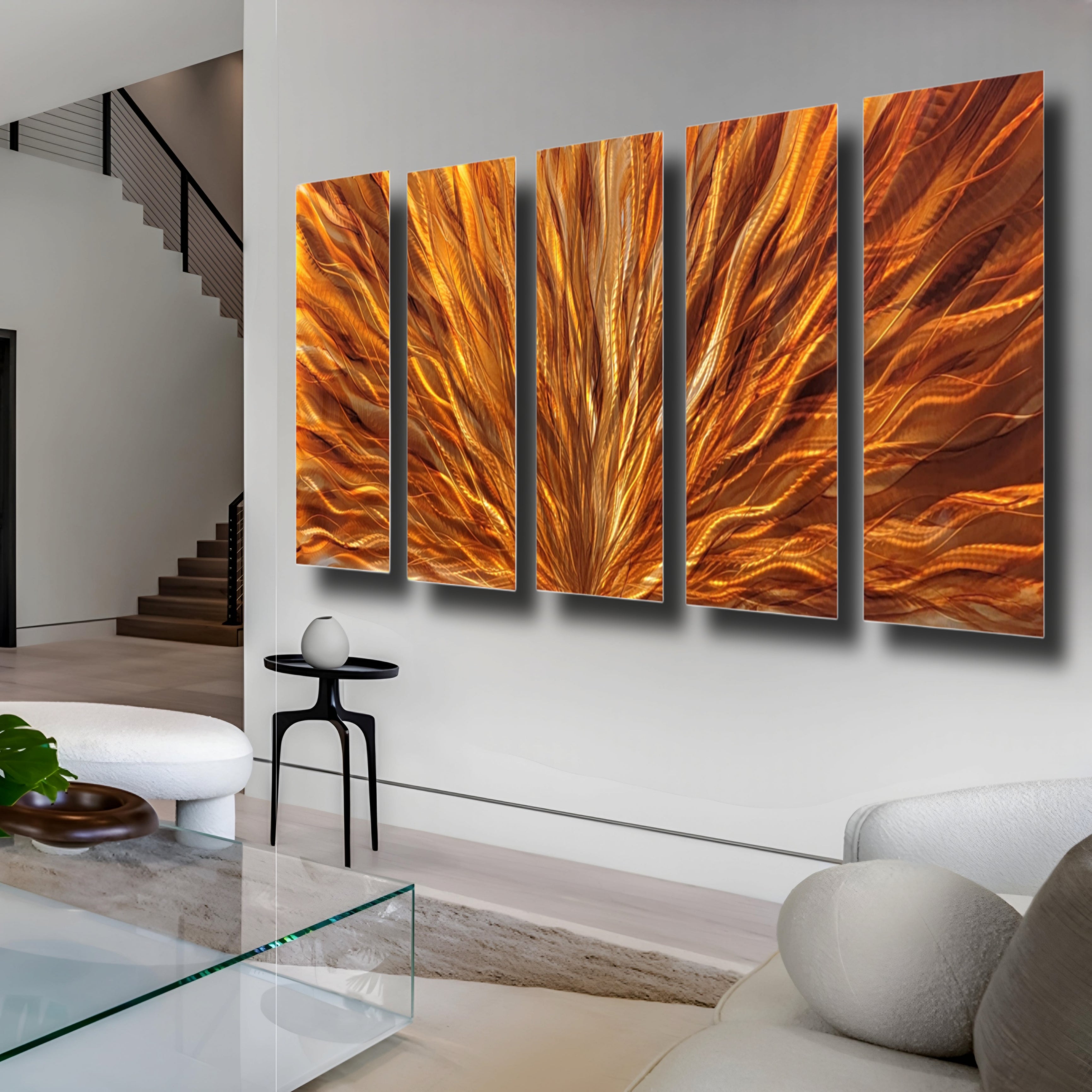 "Amber Plumage" Wall Panels