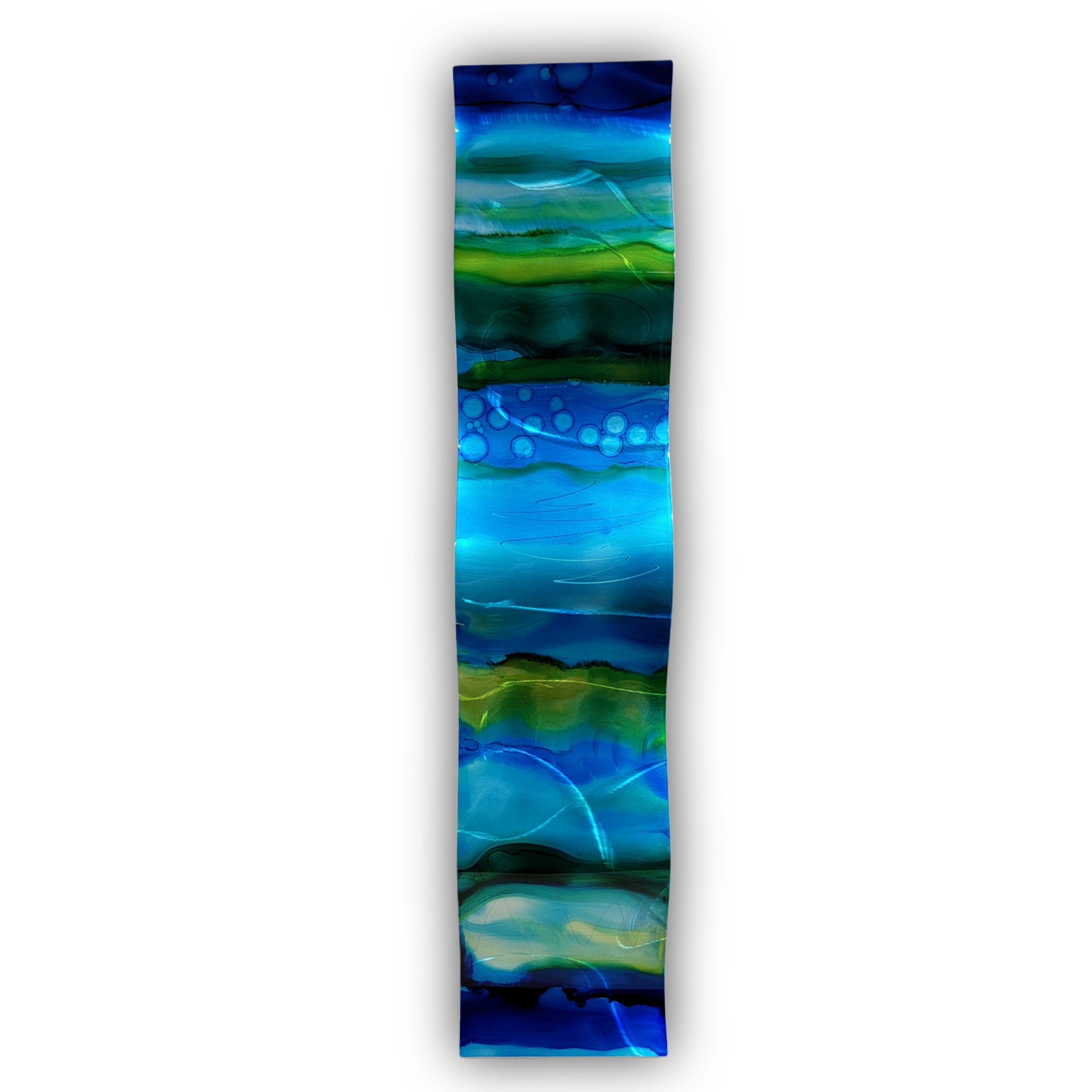 Multicolor Abstract Wave - Contemporary Metal Wall Art