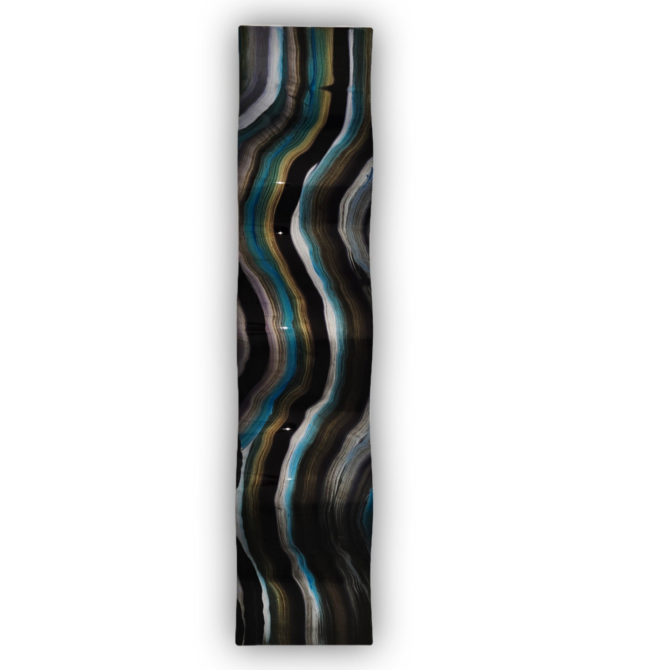 Midnight Tides - Metal Wave Art 10"x46"