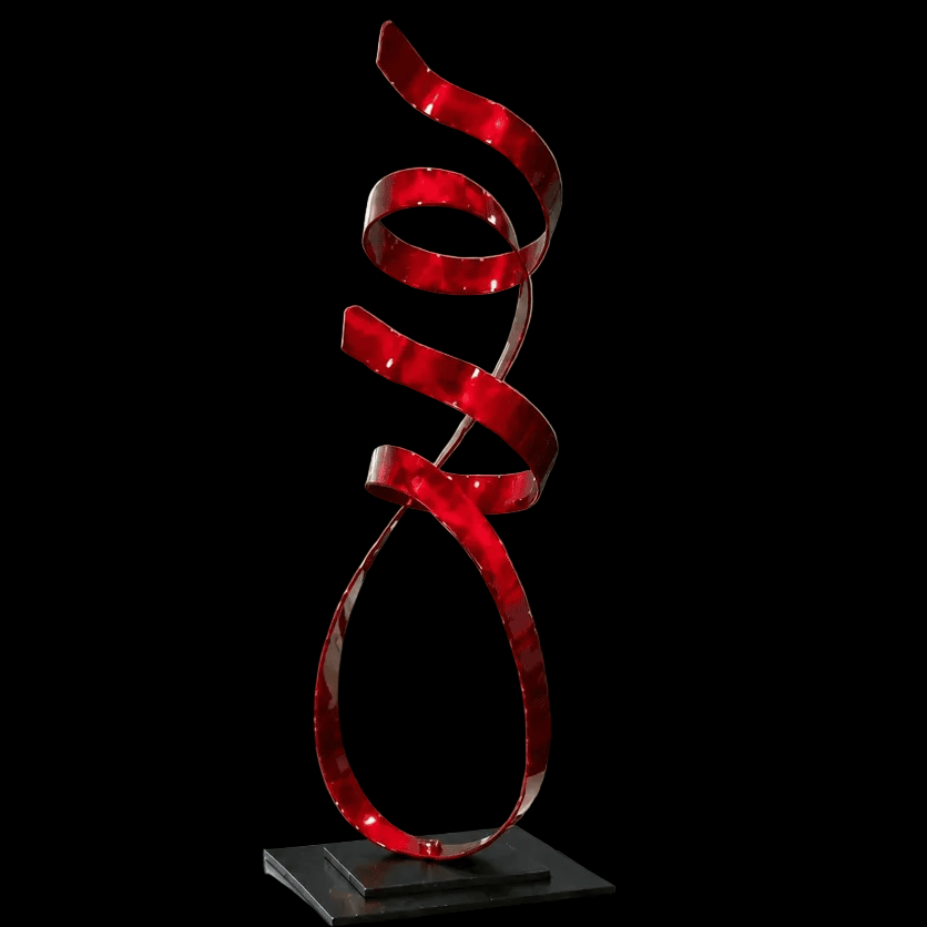 (Scarlet Ascent) - Metal Sculpture 18"x7"