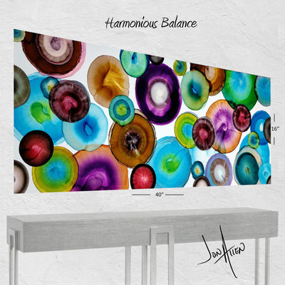 Only One! Multicolor Abstract Metal Wall Art by Jon Allen 40" x 16" x 2"   - Harmonious Balance