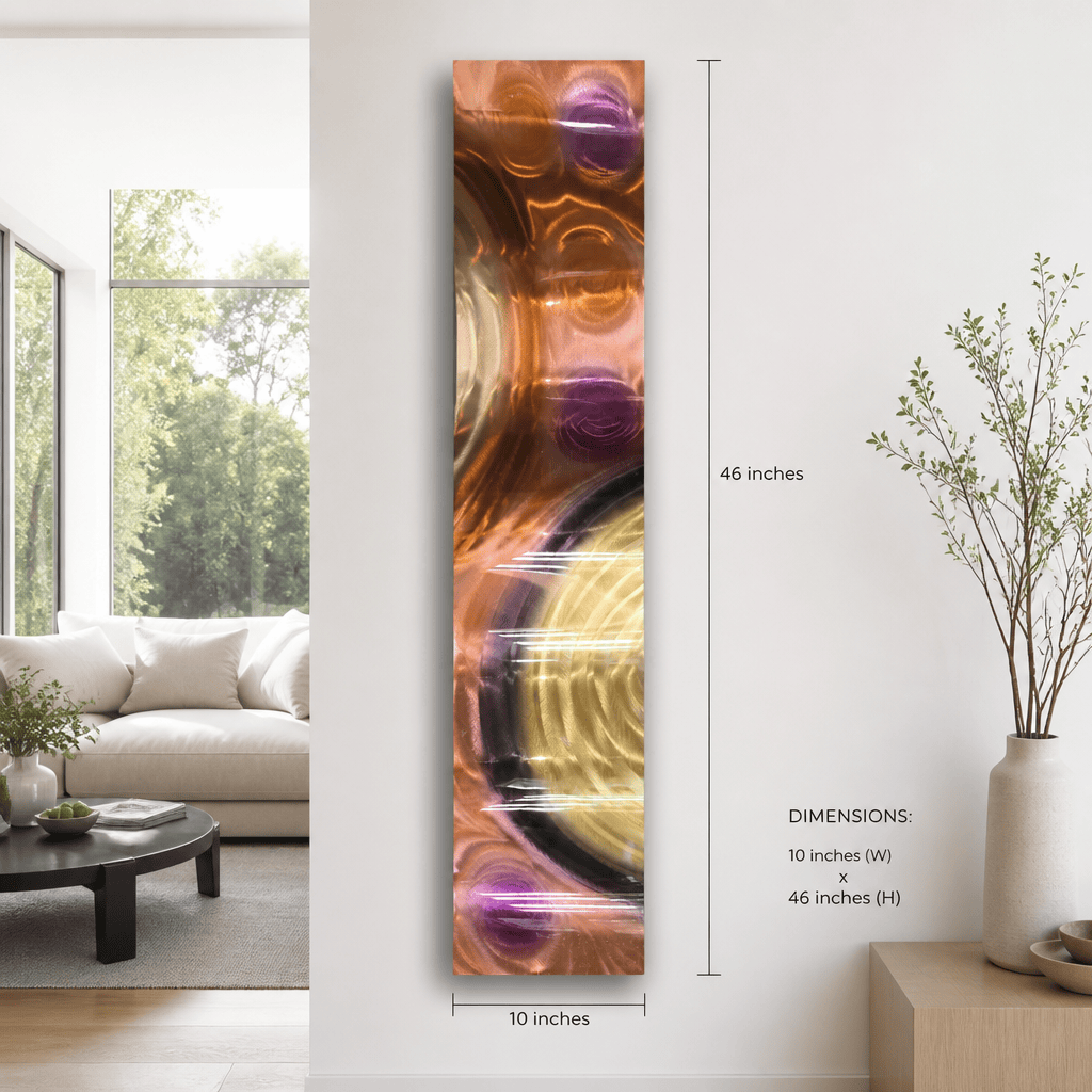 Waveform Luxe - Metal Wall Art 10"x46"