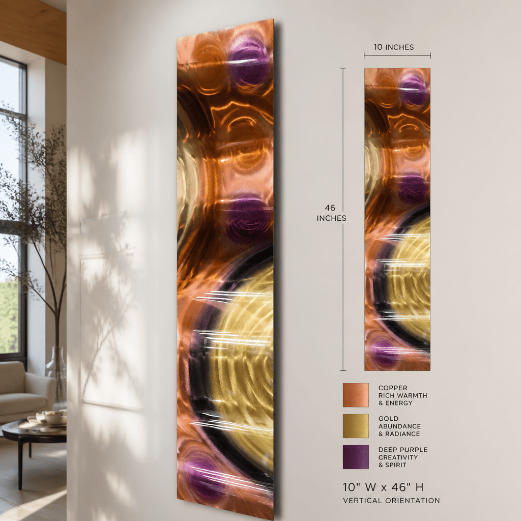 Waveform Luxe - Metal Wall Art 10"x46"