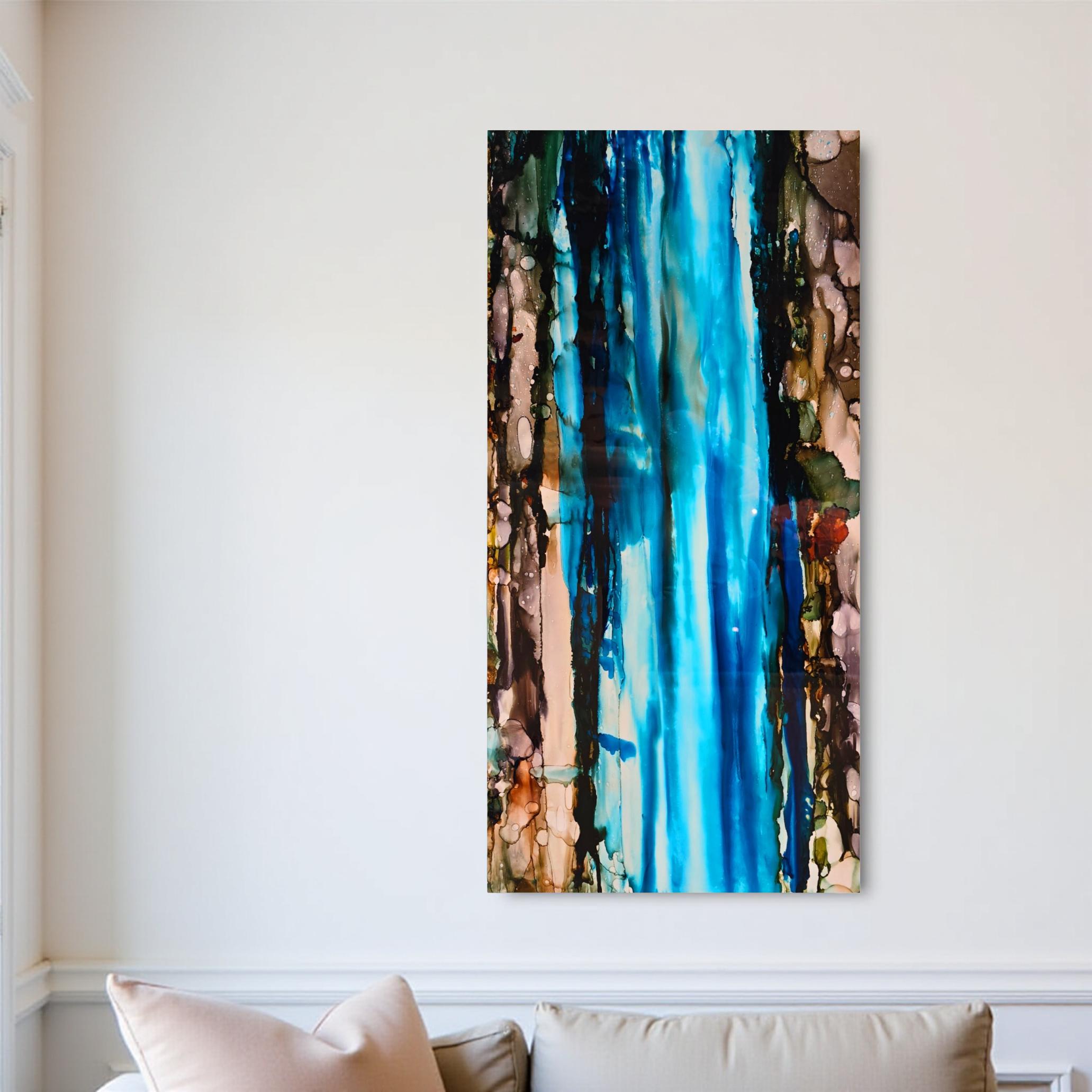 Coastal Serenity - Abstract Metal Wall Art