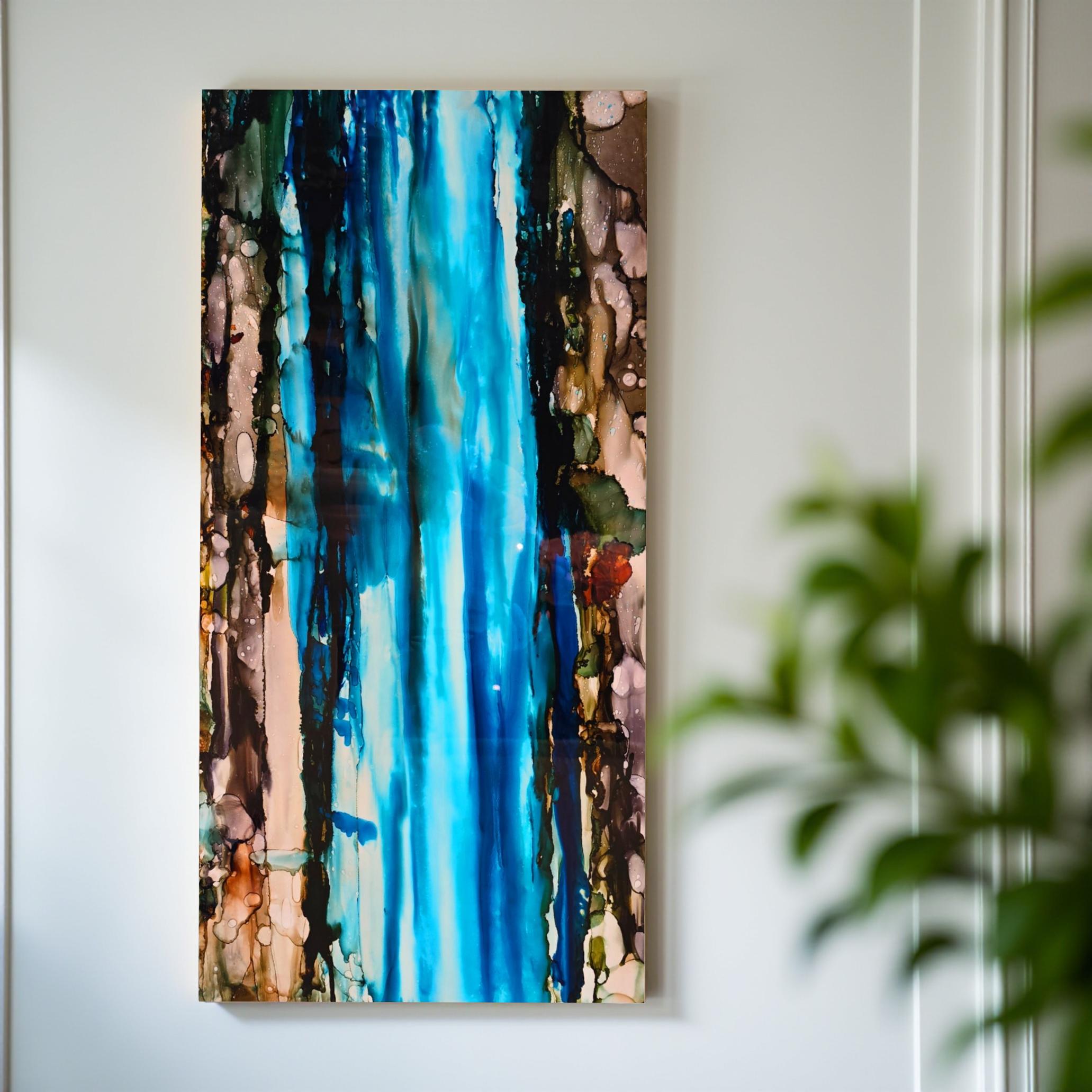 Coastal Serenity - Abstract Metal Wall Art