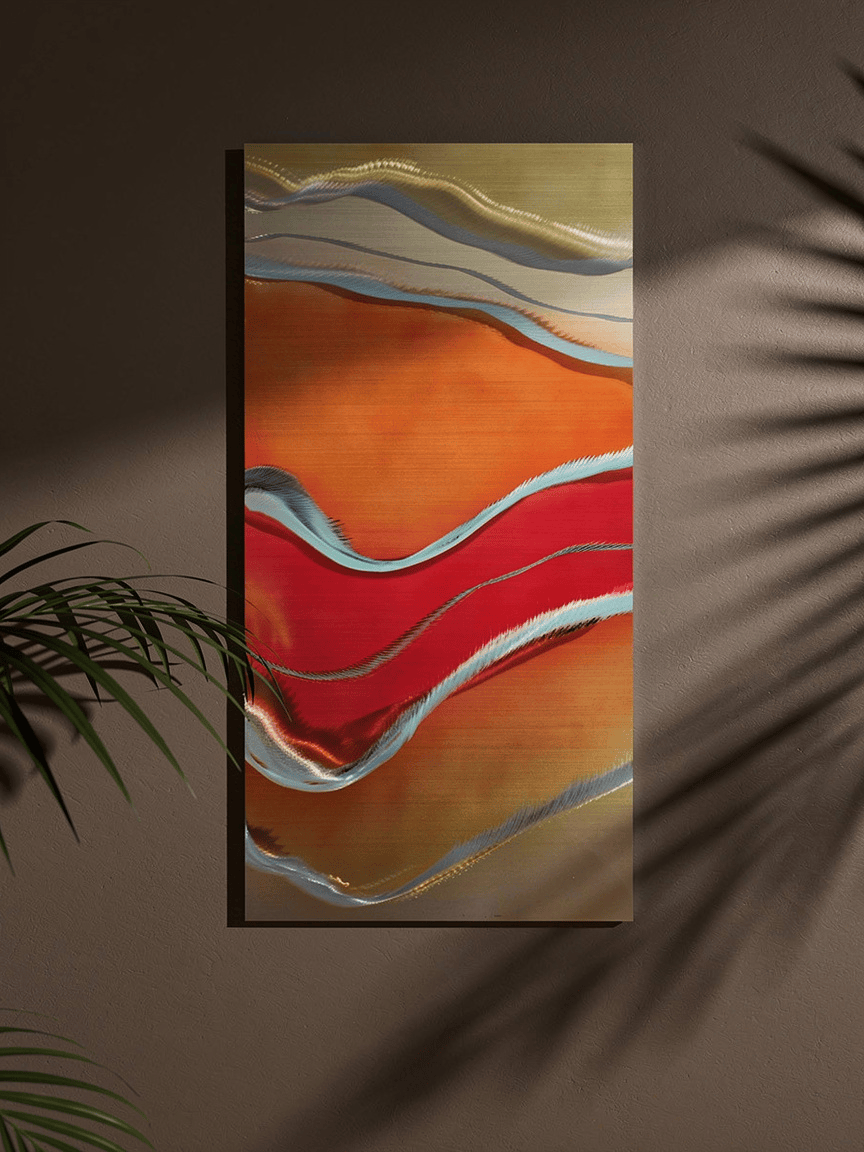 Sunset Embrace - Metal Wall Art 16"x36"