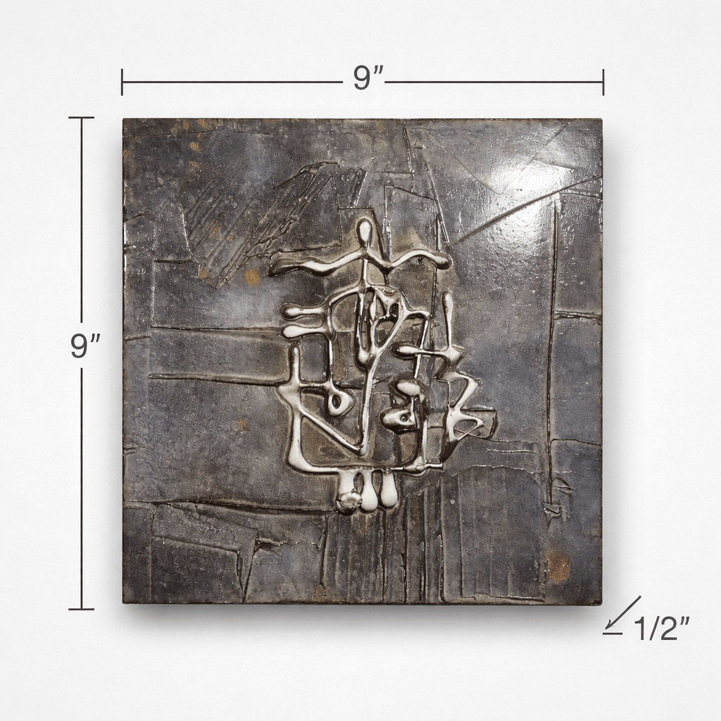 Silent Quartet - 4-Piece Metal Wall Art Set 9"x9" Each