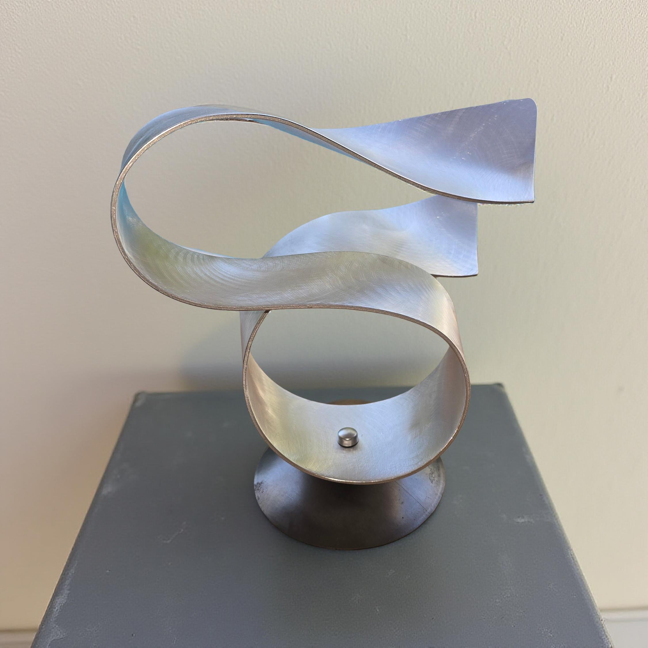 Flowing Harmony - Freestanding Metal Sculpture 12"H