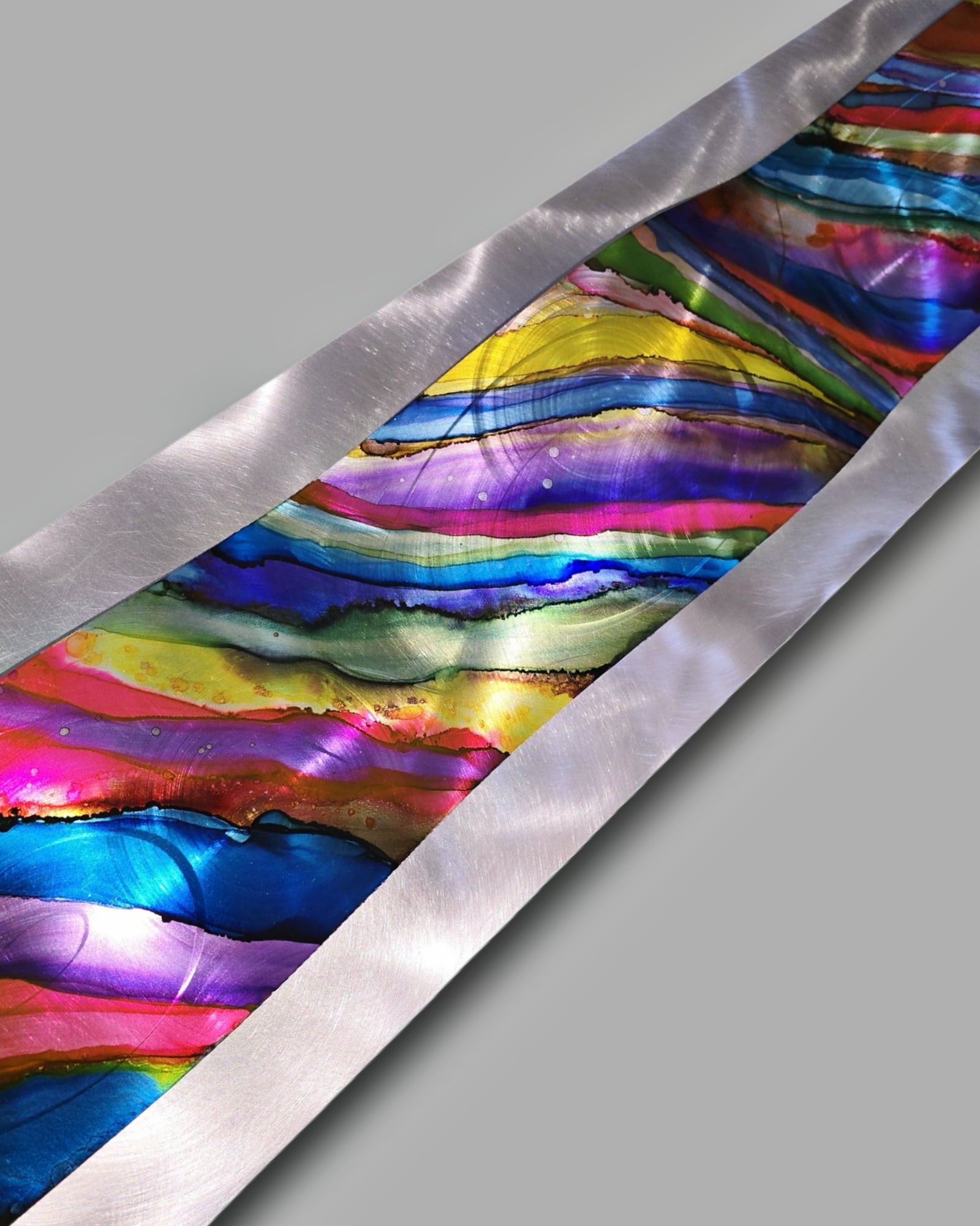 Carnival Wave - Metal Wave Wall Art 10"x46"