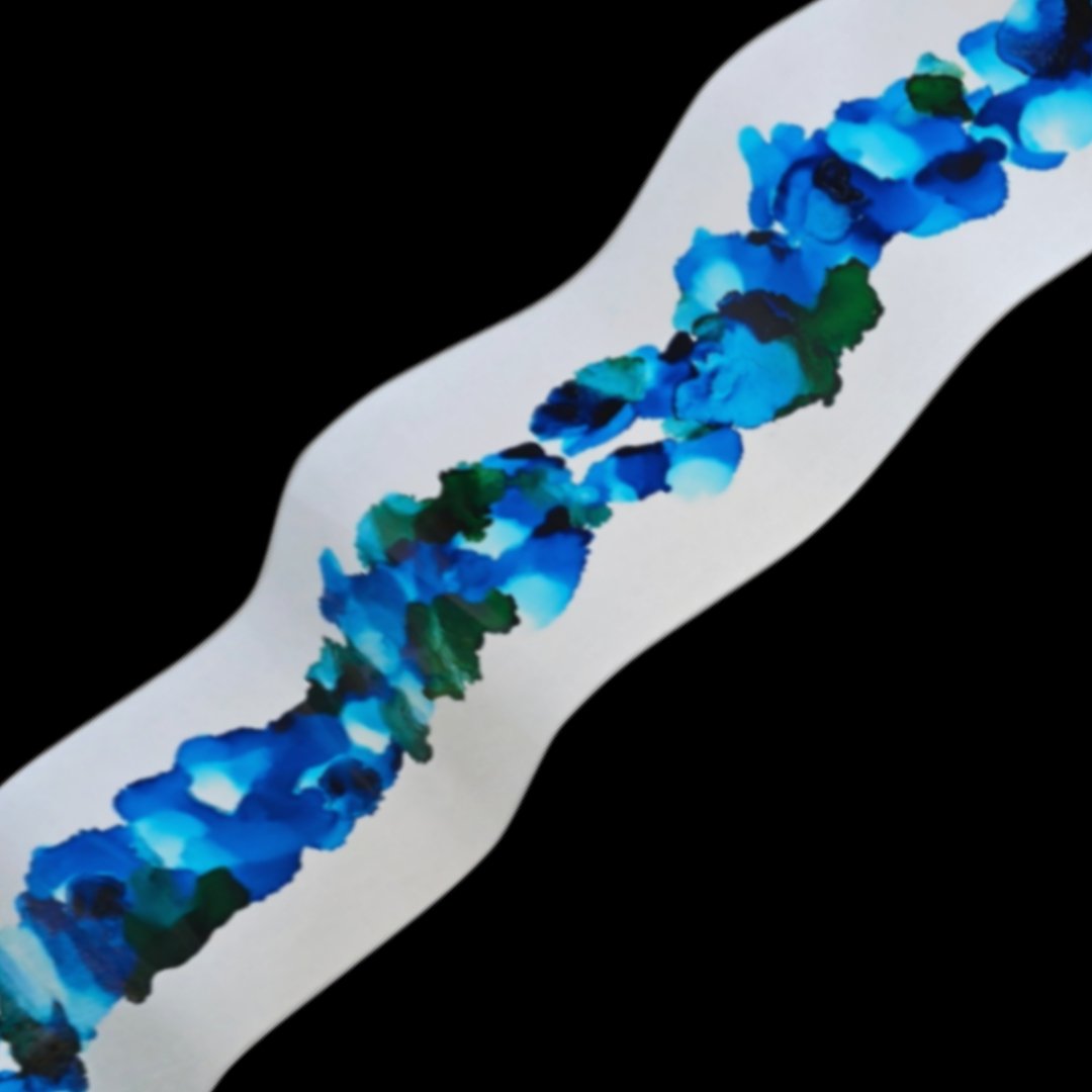 Oceanic Flow - Metal Wall Art 10"x46"