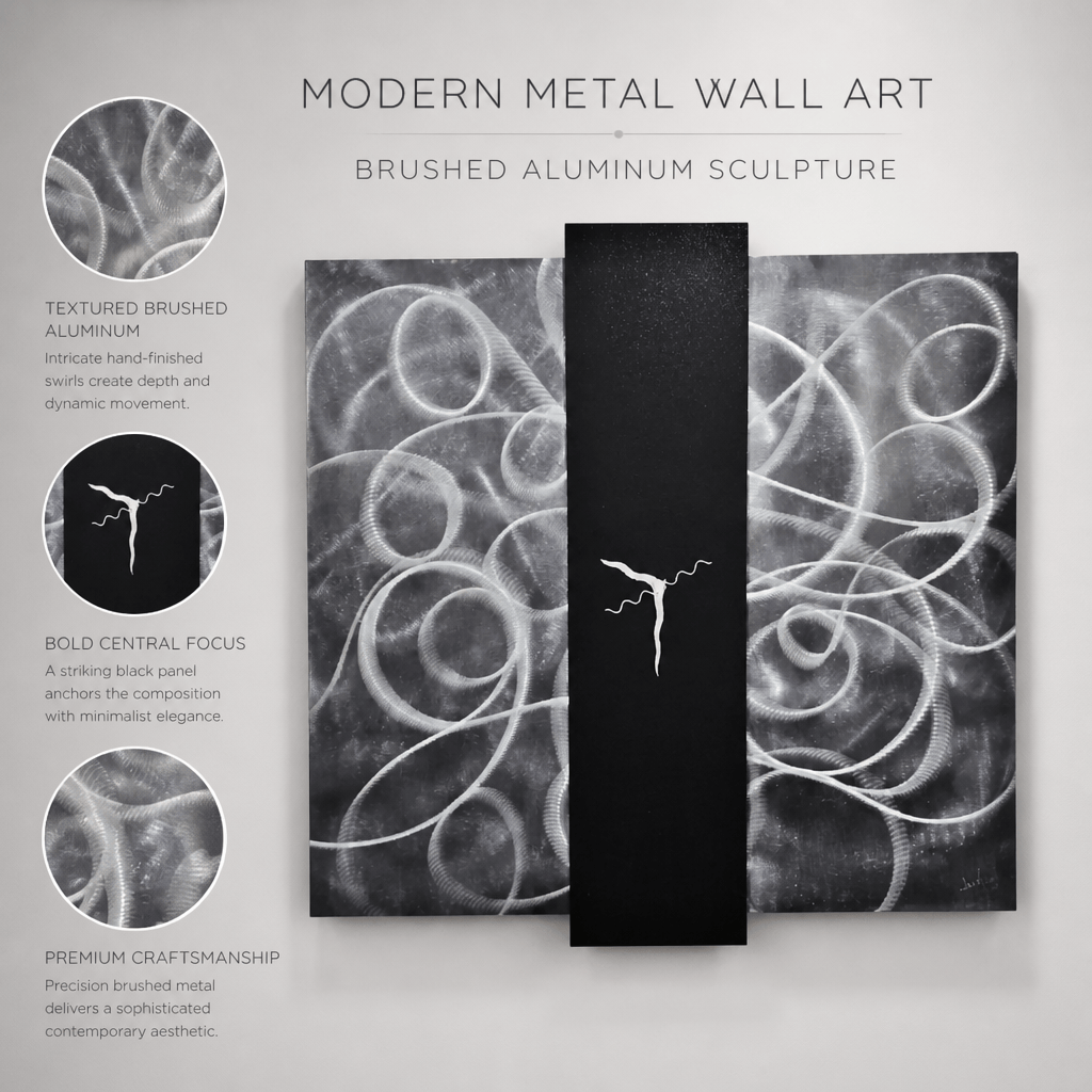 (The Unraveling) - Metal Wall Clock 24"x24"