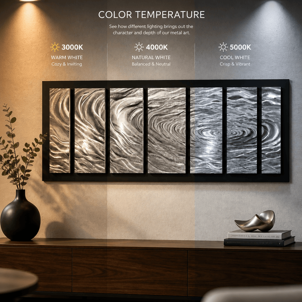 The Undercurrent - 7-Panel Metal Wall Art 28"x72"