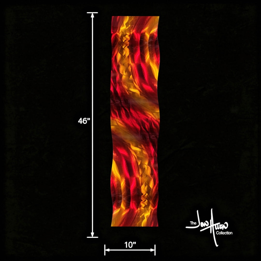 Ember Flow - Metal Wave Art 10"x46"