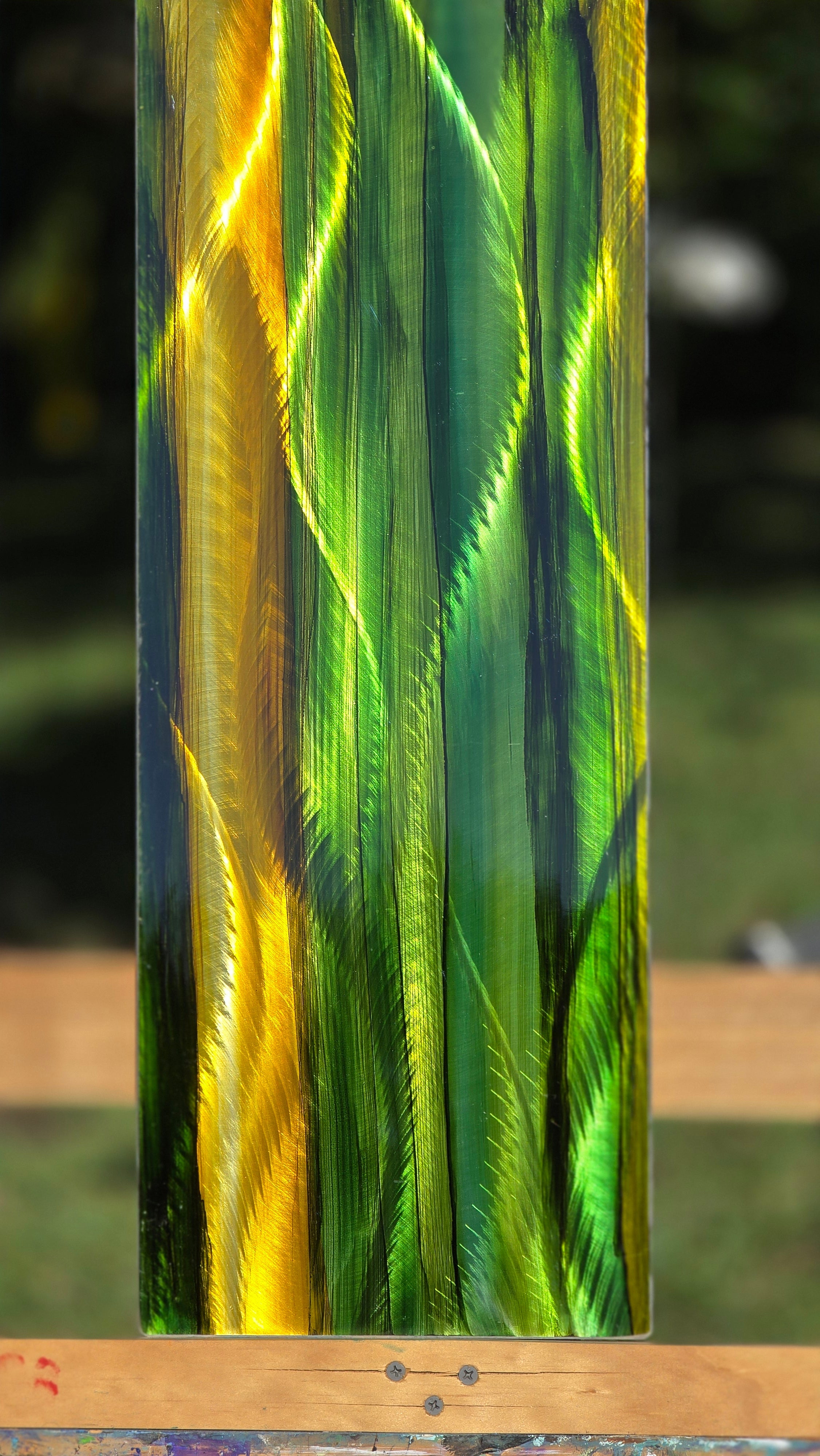 Golden Meadow - Metal Wall Art 9"x24"