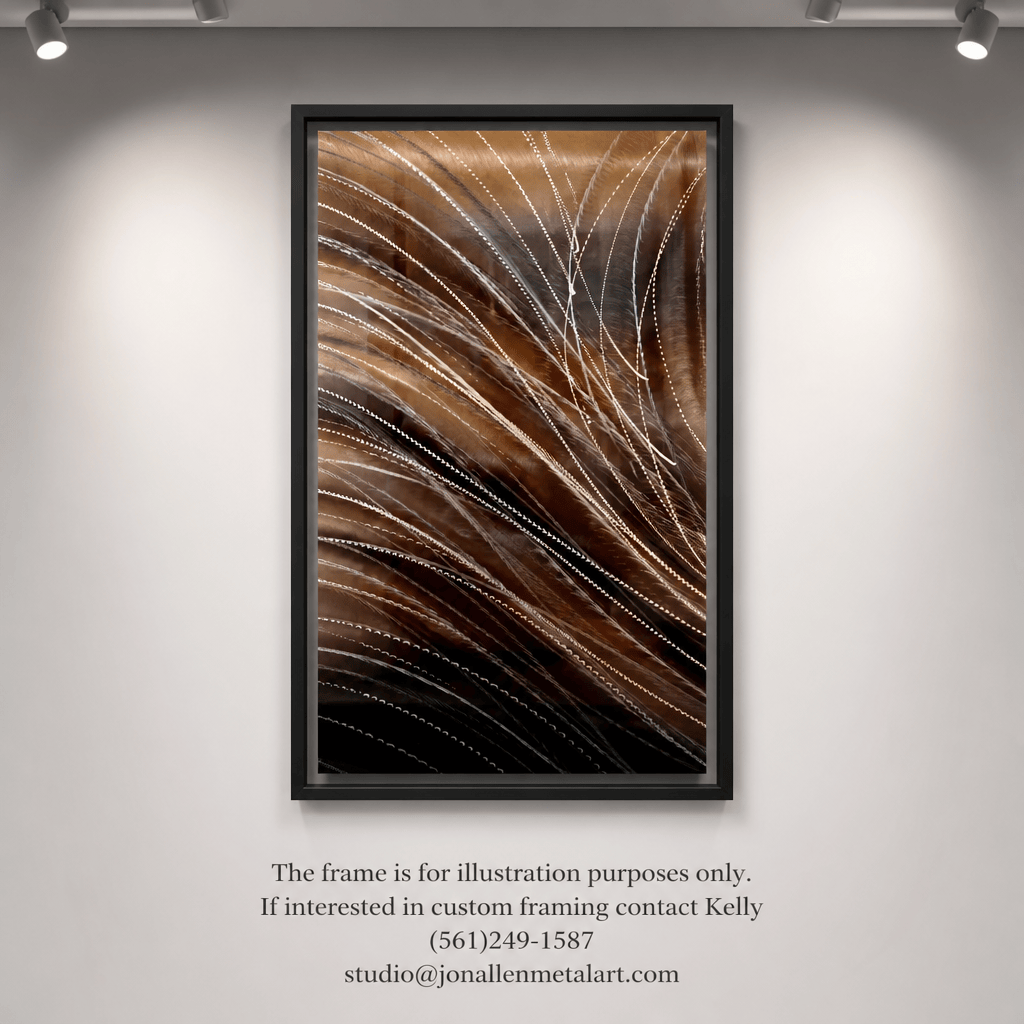 Bronze Veil - Metal Wall Art 12"x24"