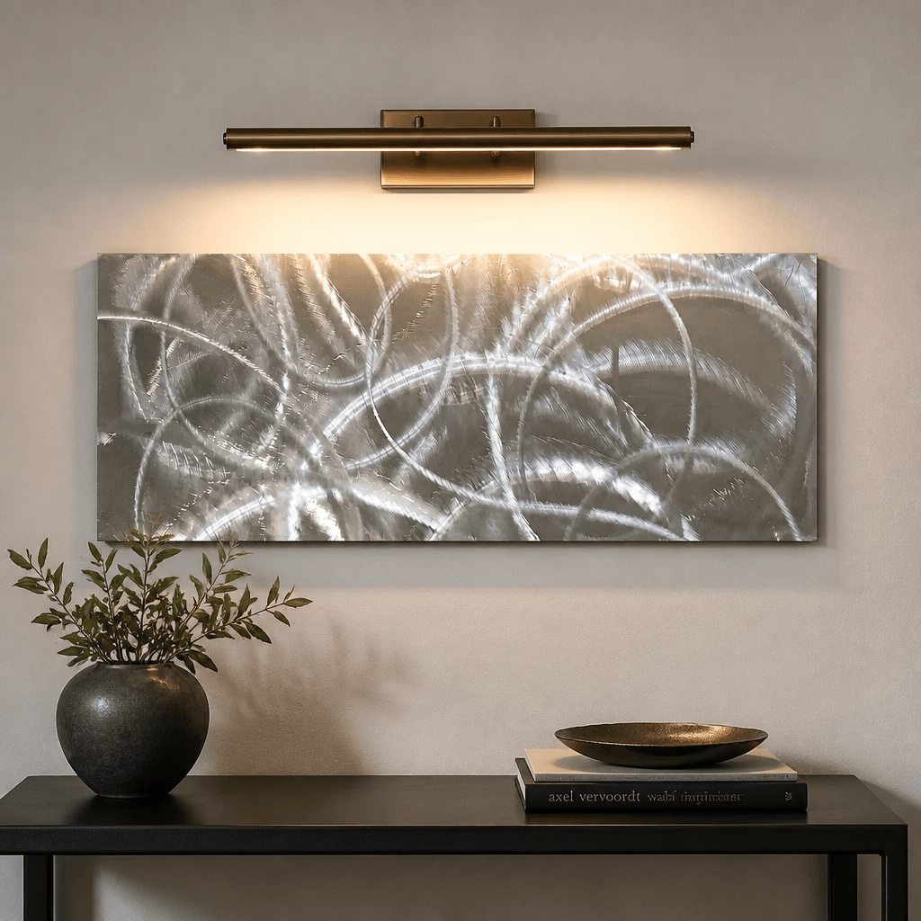 Infinite Orbit - Metal Wall Art 10"x24"
