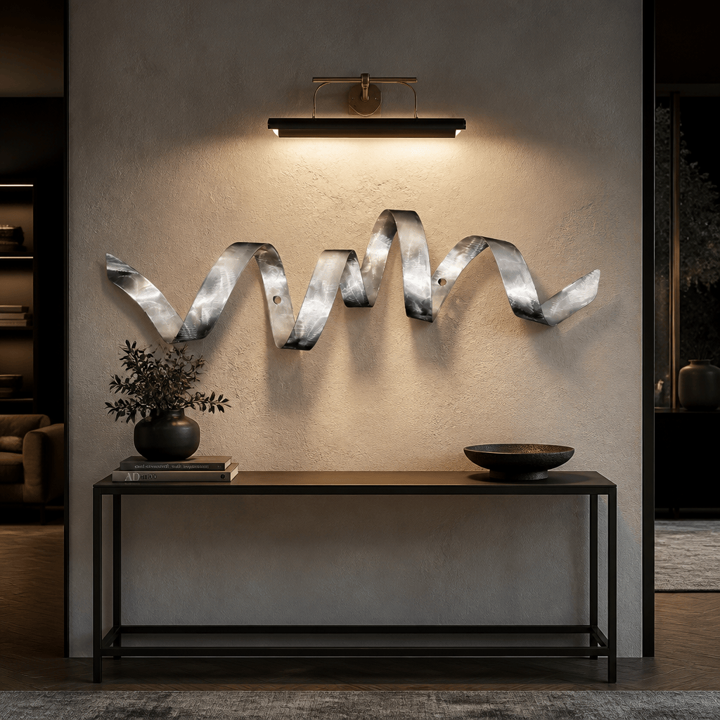 (The Helix) - Metal Wall Art 44"x10"