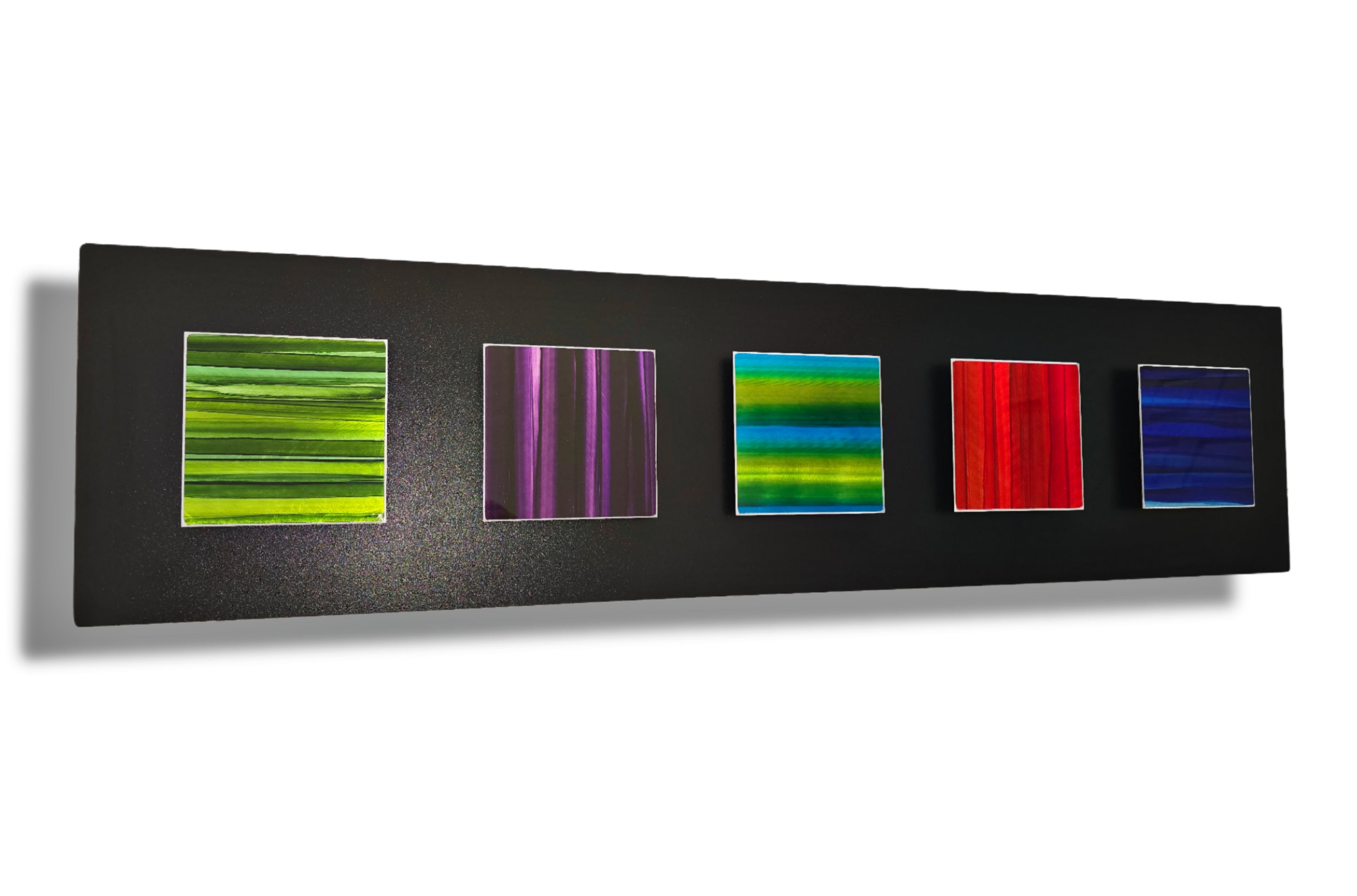 Vibrant Elements - 5-Panel Metal Wall Art 10"x48"