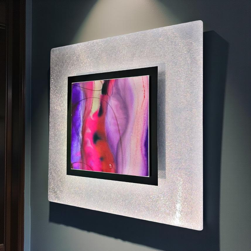 Violet Reverie - Metal Wall Art 12"x12"