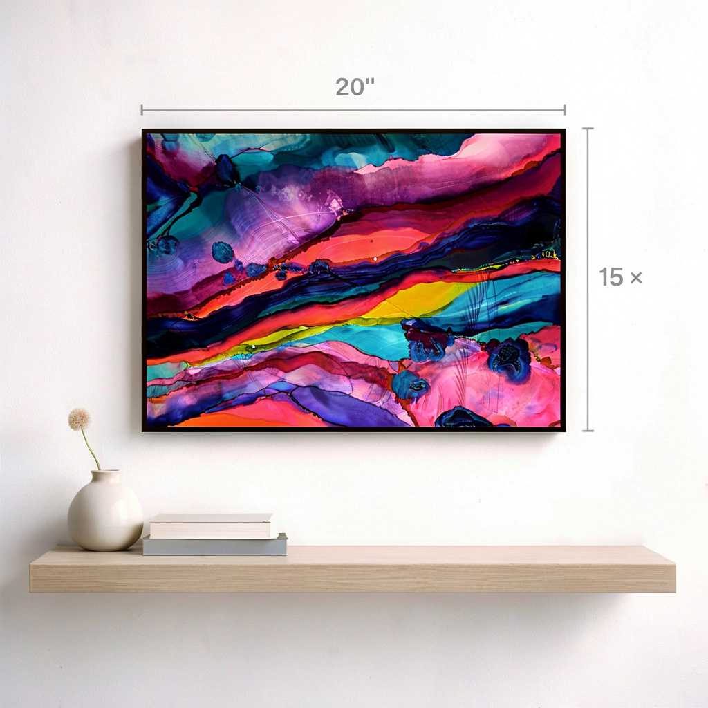 Aurora Surge - Metal Wall Art 15"x20"