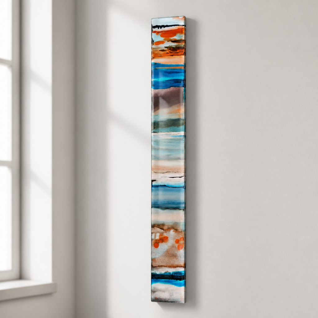 Where Currents Meet - Metal Wall Art 6"x48"