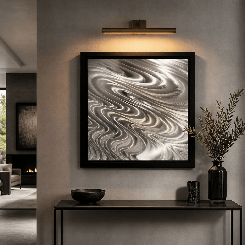 (Liquid Currents) - Metal Wall Art 24"x24"