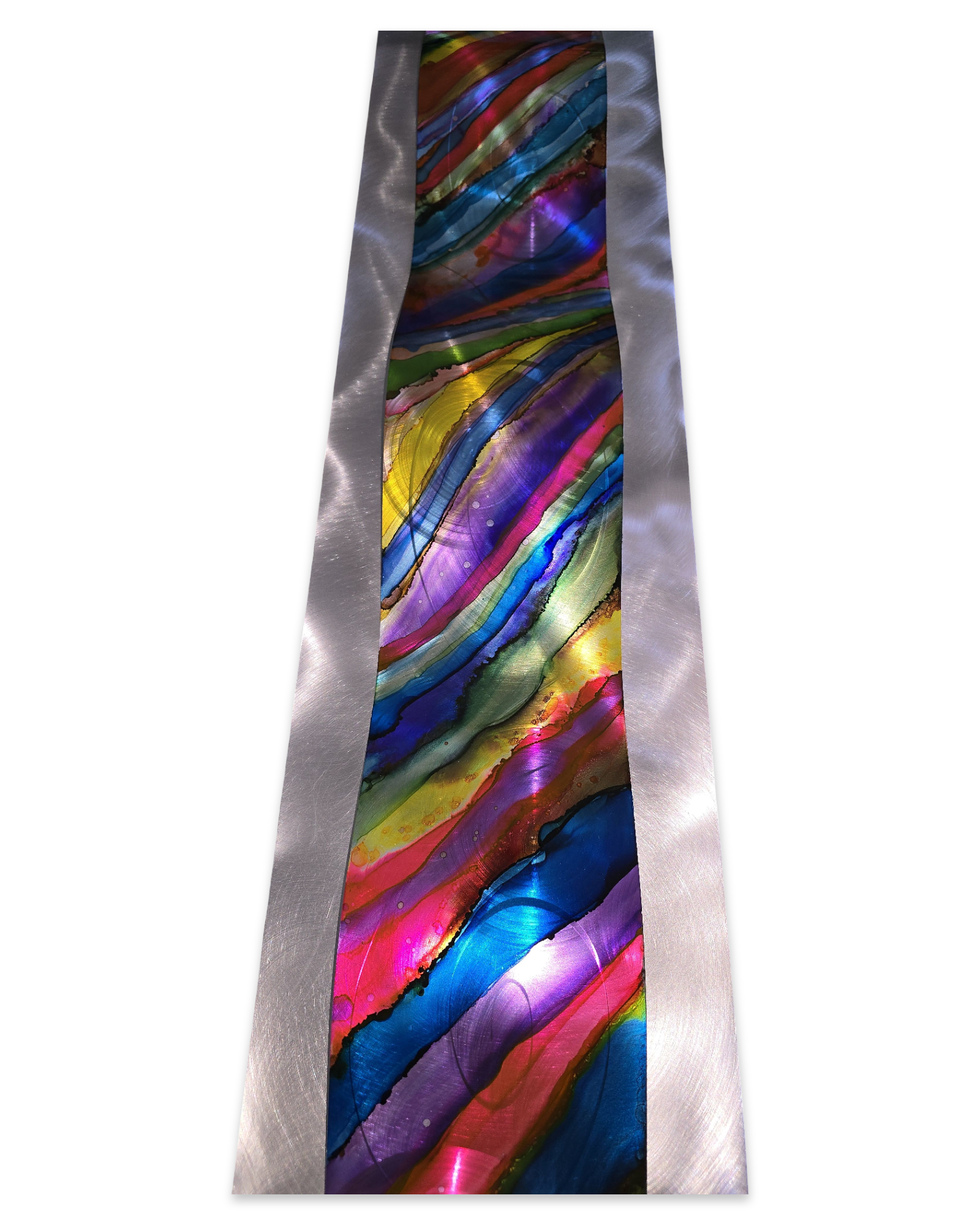 Carnival Wave - Metal Wave Wall Art 10"x46"