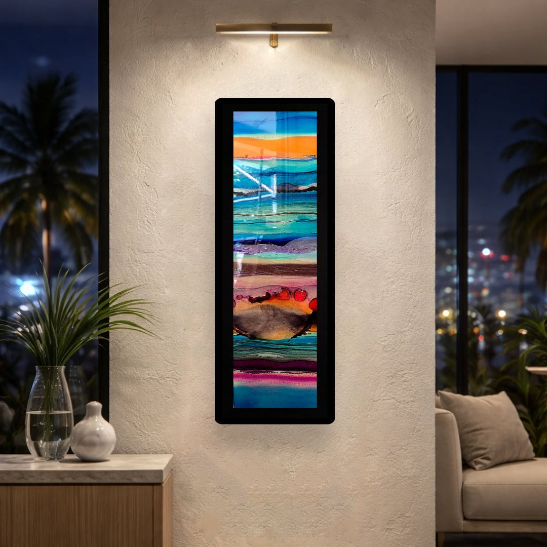 Tidal Jewels - Metal Wall Art 9"x27"