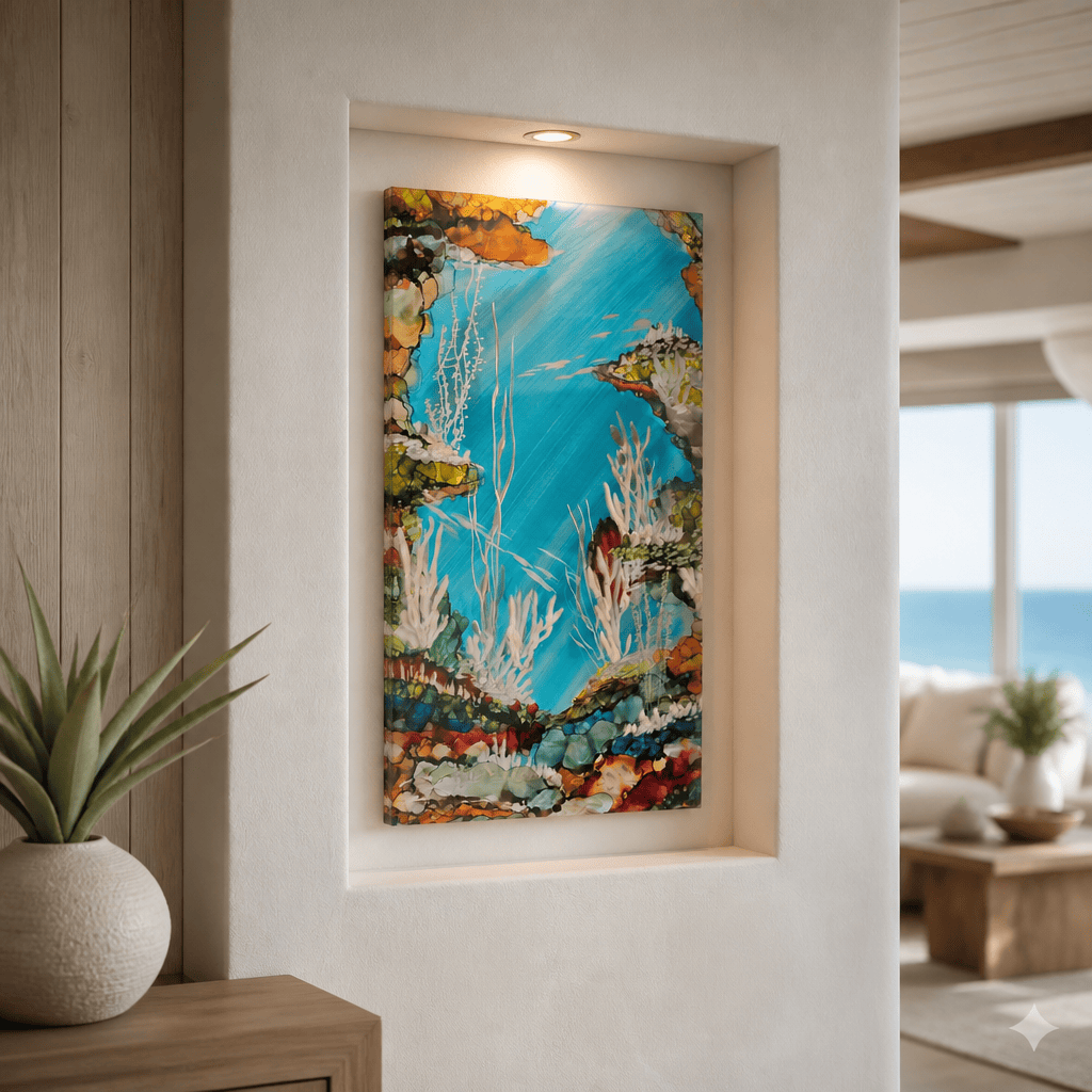 The Reef - Metal Wall Art 16"x36"