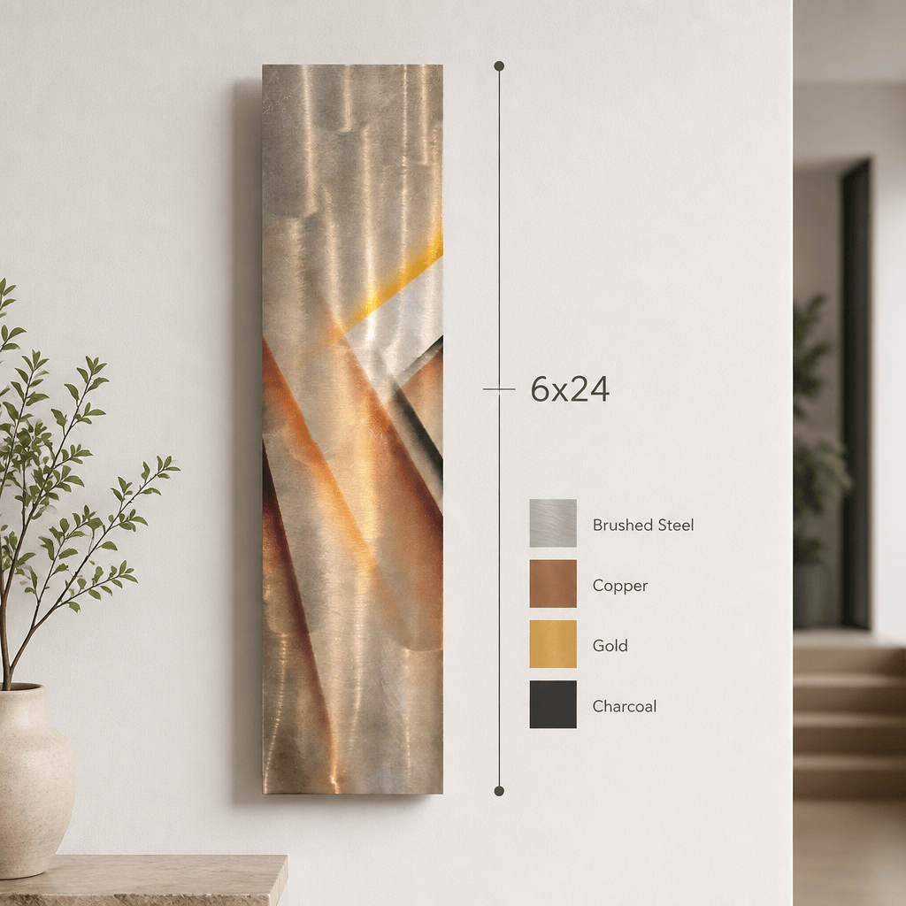 Apex - Metal Wall Art 6"x24"